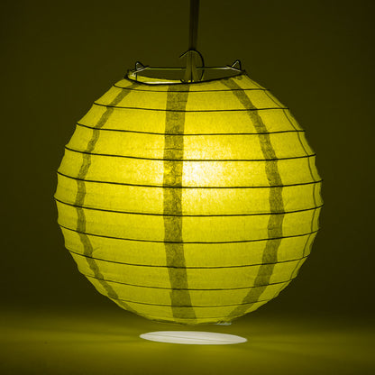 36" Pear Jumbo Round Paper Lantern, Even Ribbing, Chinese Hanging Wedding & Party Decoration - PaperLanternStore.com - Paper Lanterns, Decor, Party Lights & More