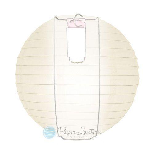 5-PACK 24" Plum Purple Round Paper Lantern, Crisscross Ribbing, Hanging Decoration