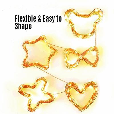 33 FT | 100 LED Blue Waterproof Micro Fairy String Lights With Power Adaptor - PaperLanternStore.com - Paper Lanterns, Decor, Party Lights & More