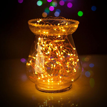 33 FT | 100 Warm White LED Waterproof Micro Fairy String Lights with AC Plug-In Power - PaperLanternStore.com - Paper Lanterns, Decor, Party Lights & More