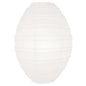 White Kawaii Unique Oval Egg Shaped Paper Lantern, 10-inch x 14-inch