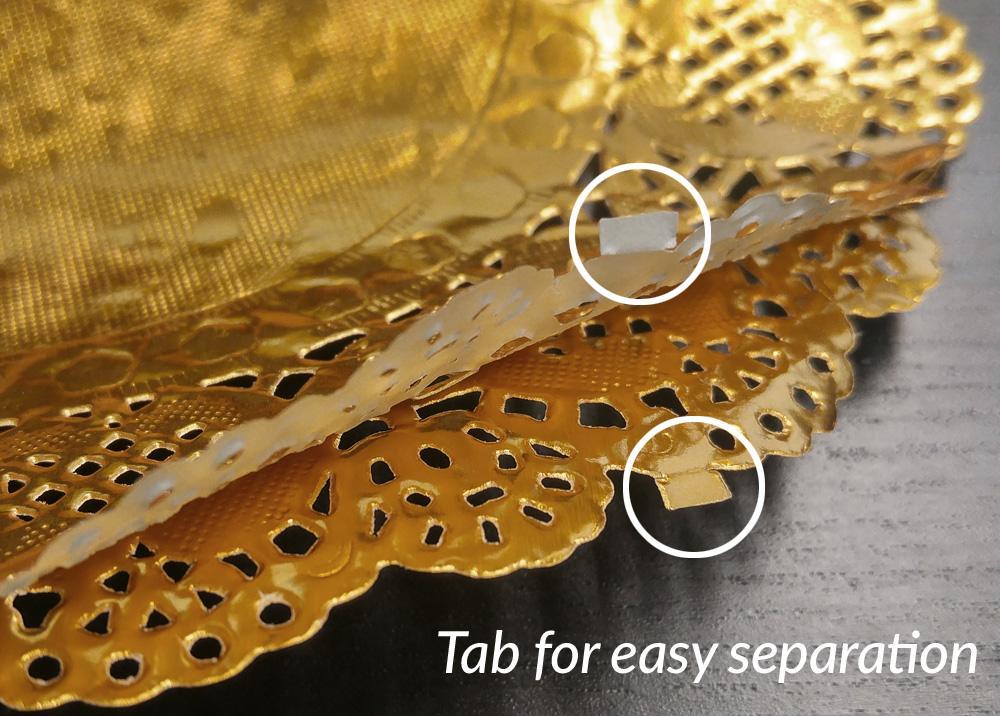 11.5" Round Gold Foil Doily Placemats, Metallic (50 Pack) - PaperLanternStore.com - Paper Lanterns, Decor, Party Lights & More