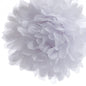 EZ-Fluff 12" White Tissue Paper Pom Poms Flowers Balls, Decorations (4 PACK) - PaperLanternStore.com - Paper Lanterns, Decor, Party Lights & More