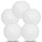 BULK PACK (5) 32" White Round Paper Lantern, Crisscross Ribbing, Chinese Hanging Wedding & Party Decoration - PaperLanternStore.com - Paper Lanterns, Decor, Party Lights & More