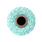 Robin Egg Striped Baker's Twine 240 Yards - PaperLanternStore.com - Paper Lanterns, Decor, Party Lights & More