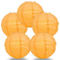 BULK PACK (5) 24" Papaya Round Paper Lantern, Crisscross Ribbing, Chinese Hanging Wedding & Party Decoration - PaperLanternStore.com - Paper Lanterns, Decor, Party Lights & More