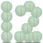 BULK PACK (12) 32" Cool Mint Green Round Paper Lantern, Crisscross Ribbing, Chinese Hanging Wedding & Party Decoration - PaperLanternStore.com - Paper Lanterns, Decor, Party Lights & More