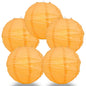 BULK PACK (5) 32" Papaya Round Paper Lantern, Crisscross Ribbing, Chinese Hanging Wedding & Party Decoration - PaperLanternStore.com - Paper Lanterns, Decor, Party Lights & More