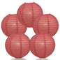 BULK PACK (5) 36" Marsala / Burgundy Wine Jumbo Round Paper Lantern, Even Ribbing, Chinese Hanging Wedding & Party Decoration - PaperLanternStore.com - Paper Lanterns, Decor, Party Lights & More