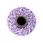 Bellflower Purple Striped Baker's Twine 240 Yards - PaperLanternStore.com - Paper Lanterns, Decor, Party Lights & More