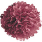 Boysenberry Red 15 Inch Tissue Paper Flower Pom Pom - PaperLanternStore.com - Paper Lanterns, Decor, Party Lights & More