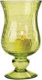 Small Chartreuse Green Glass Hurricane Candle Holder - PaperLanternStore.com - Paper Lanterns, Decor, Party Lights & More
