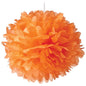 Mango Orange 15 Inch Tissue Paper Flower Pom Pom - PaperLanternStore.com - Paper Lanterns, Decor, Party Lights & More