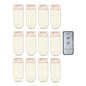 12-Pack + Remote Wireless Remote Controlled Paper Lantern Light Kit, Warm White (Battery Powered)