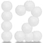 12 PACK | 12"  White Crisscross Ribbing, Hanging Paper Lantern Combo Set - PaperLanternStore.com - Paper Lanterns, Decor, Party Lights & More