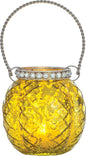 Chartreuse Green Aria Bejeweled Mercury Glass Tealight Holder - PaperLanternStore.com - Paper Lanterns, Decor, Party Lights & More