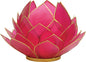 Fuchsia Pink & Gold Kai Large Capiz Lotus Candle holder - PaperLanternStore.com - Paper Lanterns, Decor, Party Lights & More