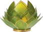 Grass Green & Gold Kai Large Capiz Lotus Candle holder - PaperLanternStore.com - Paper Lanterns, Decor, Party Lights & More