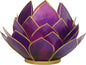 Plum Purple & Gold Kai Large Capiz Lotus Candle holder - PaperLanternStore.com - Paper Lanterns, Decor, Party Lights & More