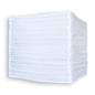 14" White Square Unique Shaped Shimmering Nylon Lantern
