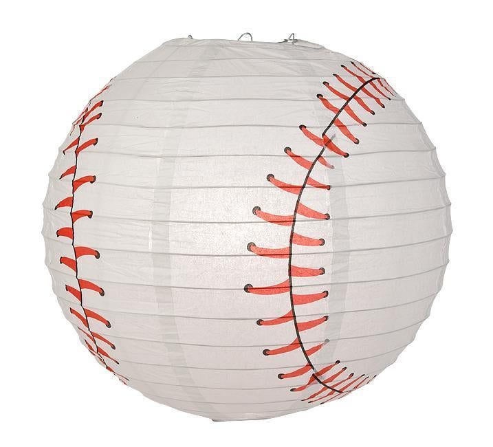 Cincinnati Pro Baseball 14-inch Paper Lanterns 5pc Combo Party Pack - Red, White & Black - PaperLanternStore.com - Paper Lanterns, Decor, Party Lights & More