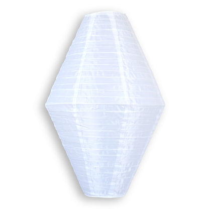 3-PACK | White Diamond Unique Shaped Shimmering Nylon Lanterns