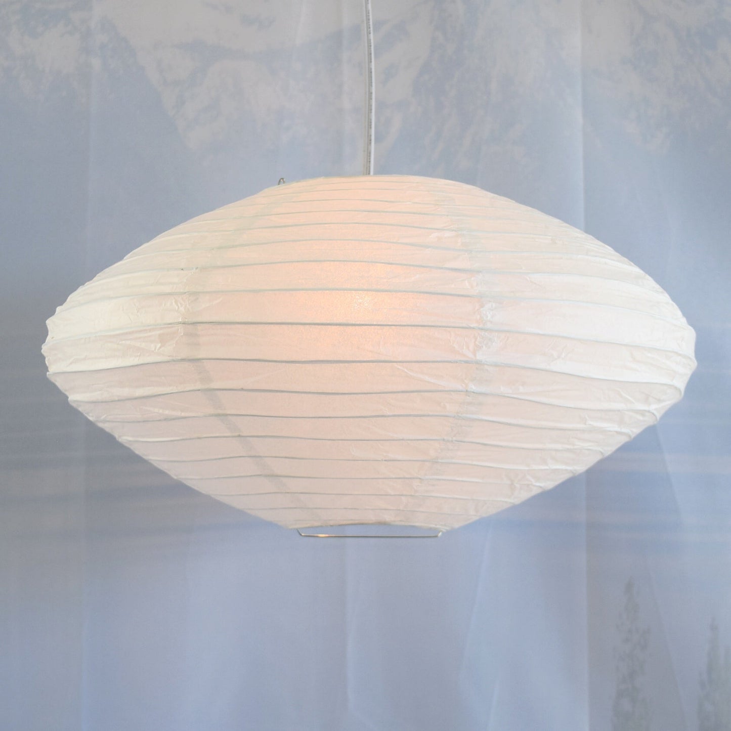 16" Beige Saturn Paper Lantern