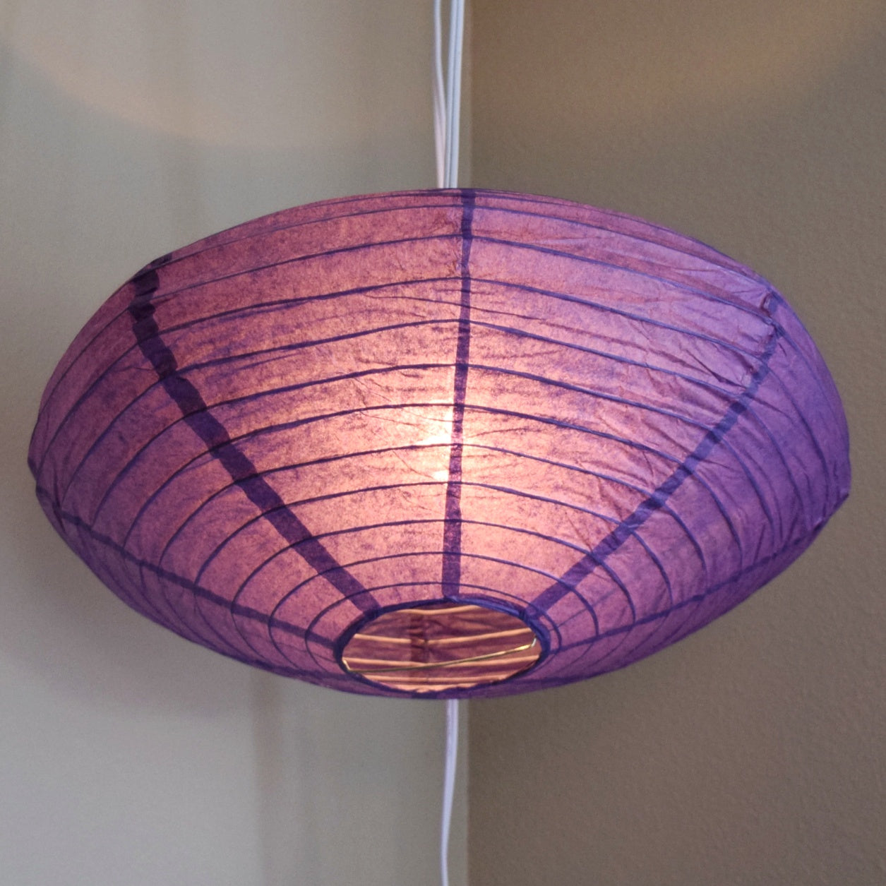 16" Dark Purple Saturn UFO Paper Lantern