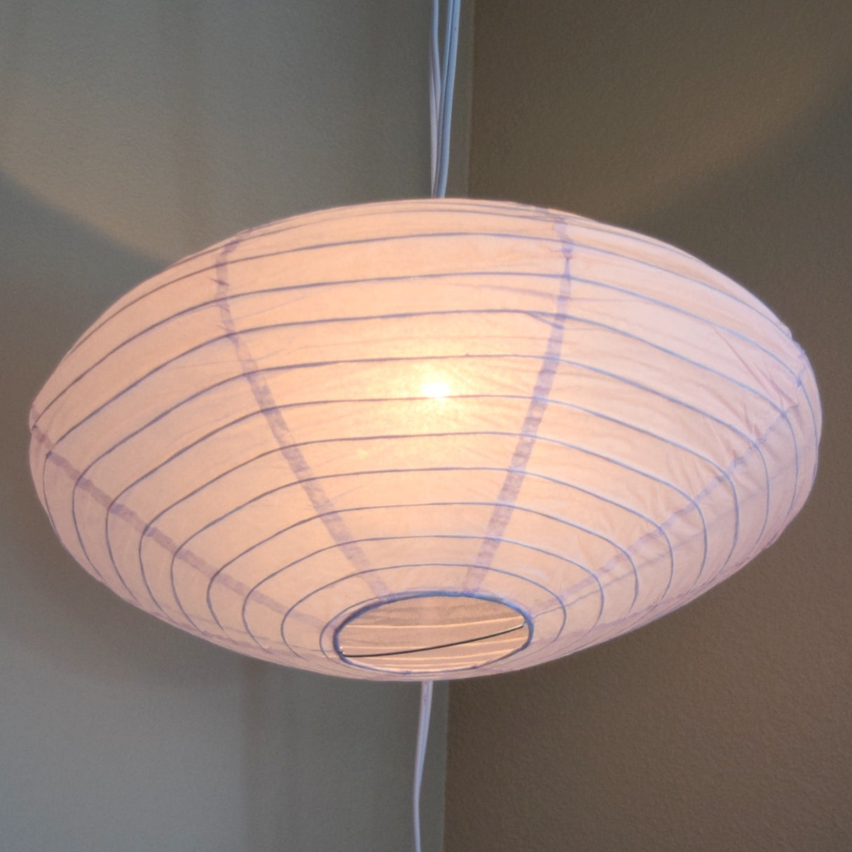 16" Lavender Saturn UFO Paper Lantern