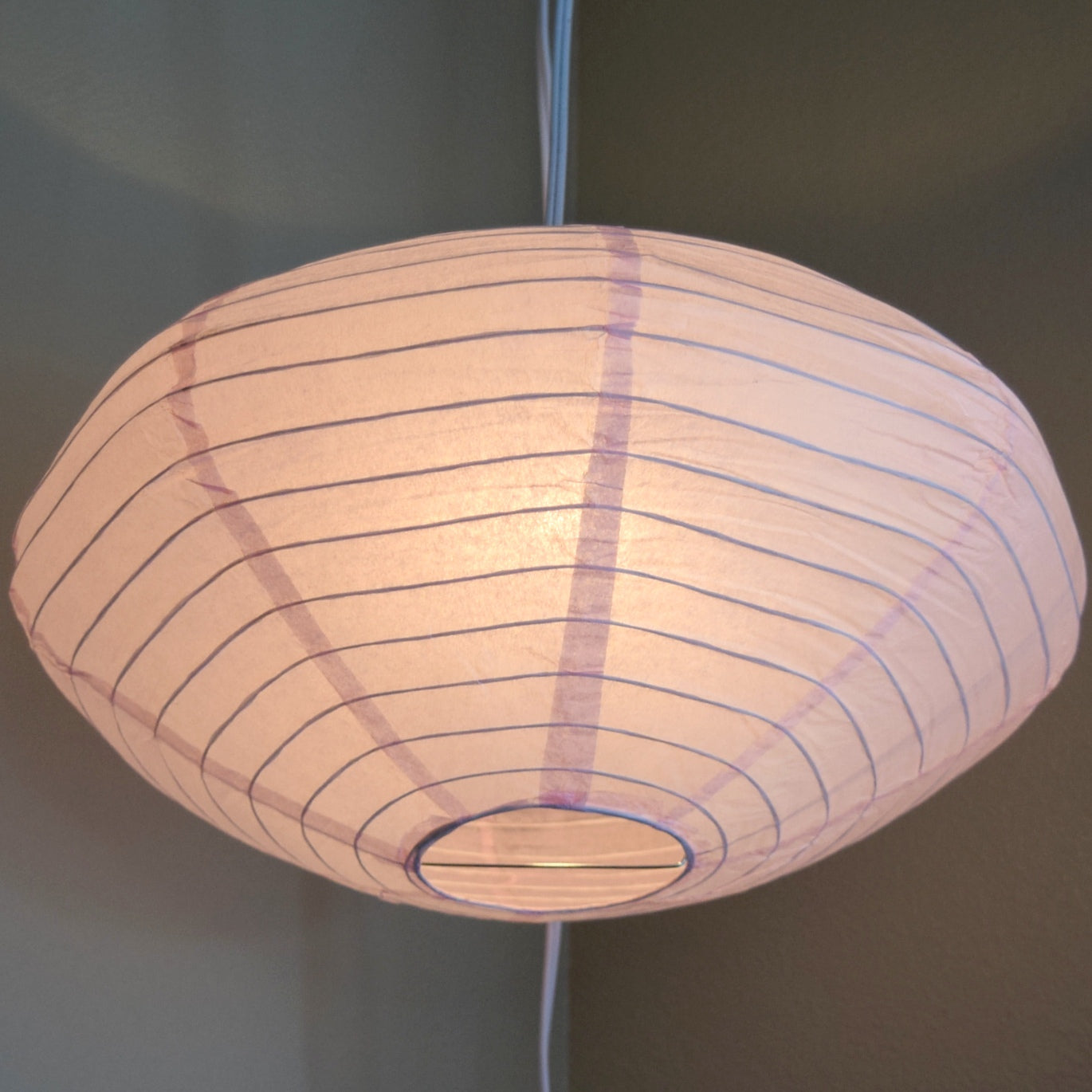 16" Pink Saturn UFO Paper Lantern