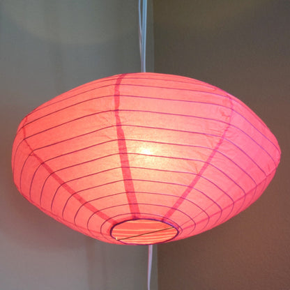 16" Fuchsia Saturn UFO Paper Lantern