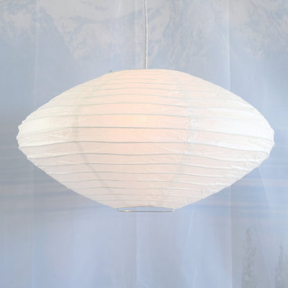 16" White Saturn Paper Lantern