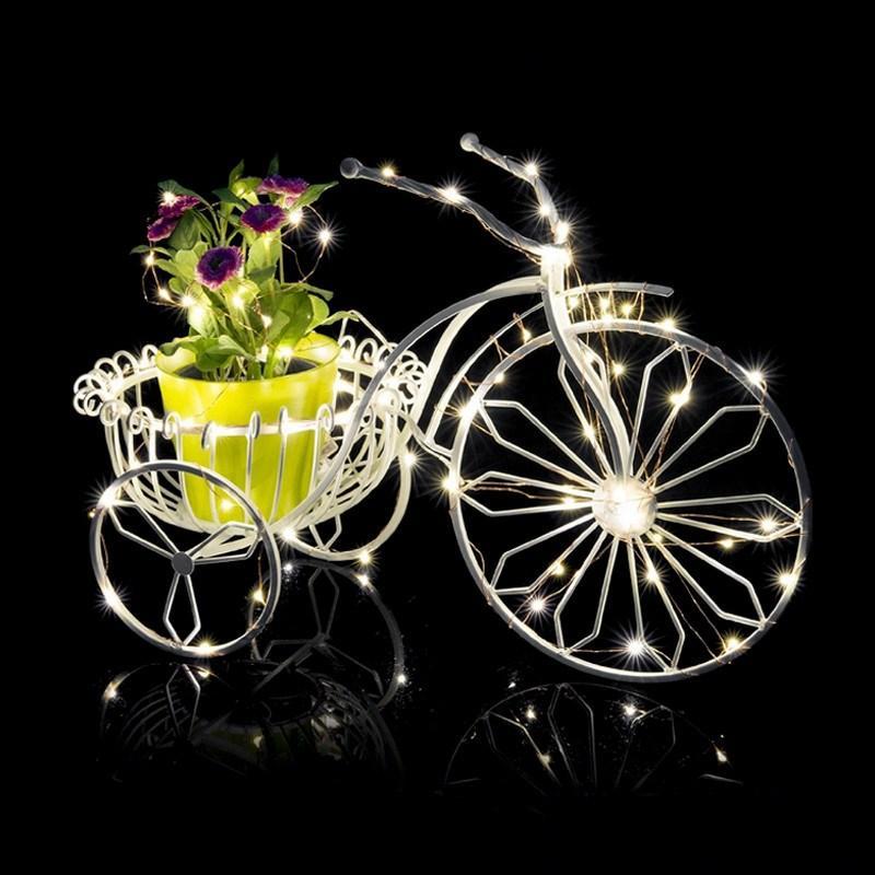 7 FT | 20 LED Weatherproof Battery Operated Cool White Copper Wire Fairy String Lights With Timer - PaperLanternStore.com - Paper Lanterns, Decor, Party Lights & More