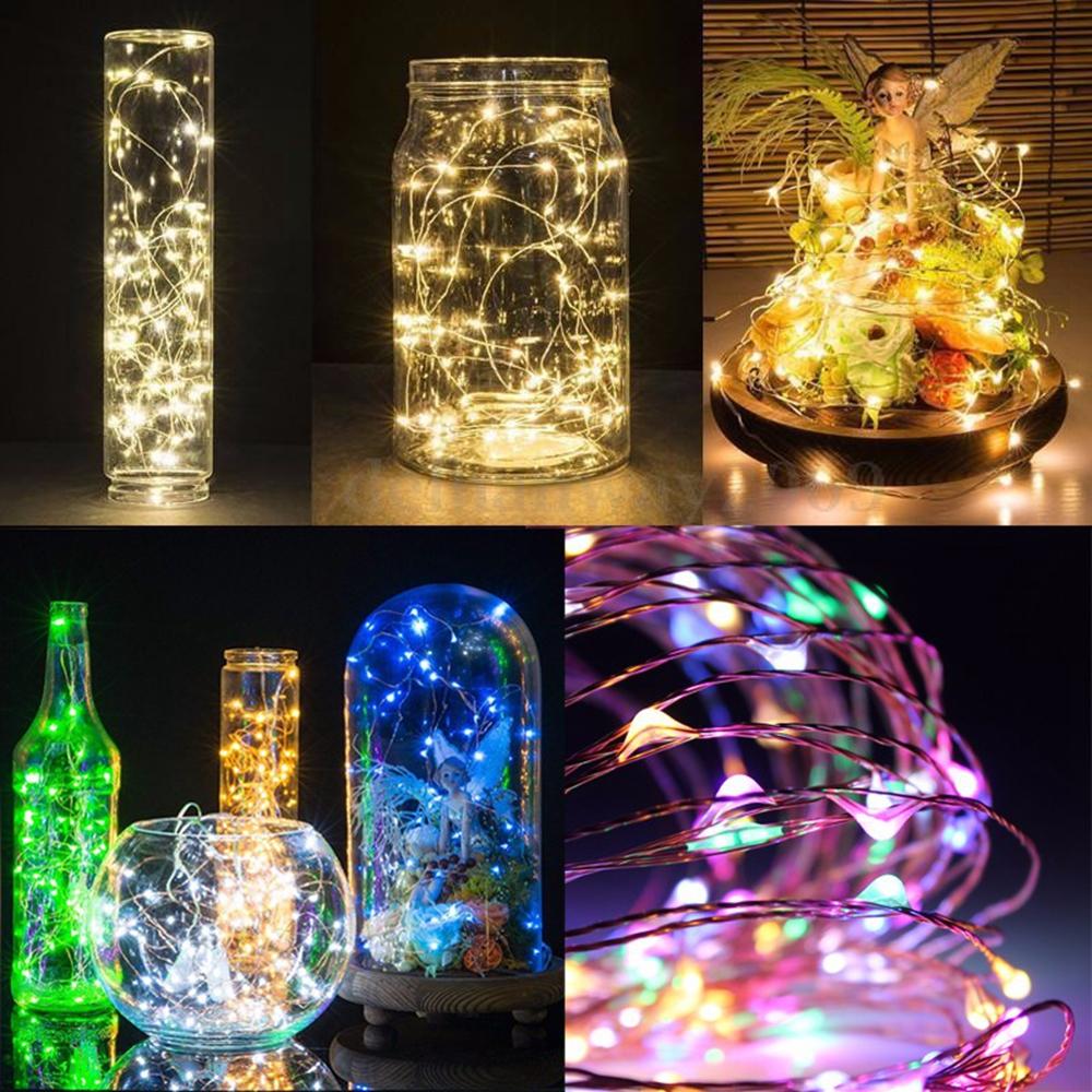 7 FT | 20 LED Weatherproof Battery Operated Cool White Copper Wire Fairy String Lights With Timer - PaperLanternStore.com - Paper Lanterns, Decor, Party Lights & More