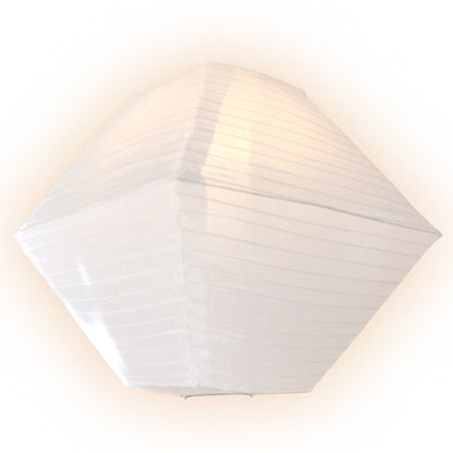 3-PACK | White Pagoda II Unique Shaped Shimmering Nylon Lanterns