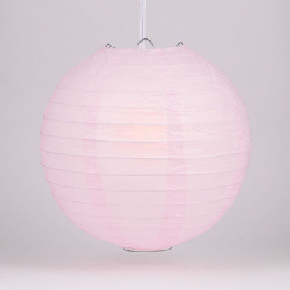 4" Pink Round Paper Lantern, Even Ribbing, Hanging Decoration (10 PACK) - PaperLanternStore.com - Paper Lanterns, Decor, Party Lights & More