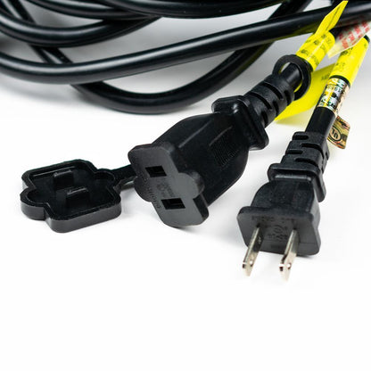 24 Socket Outdoor Commercial String Light Set, 54 FT Black Cord w/ 0.8-Watt Shatterproof LED Bulbs, Weatherproof SJTW