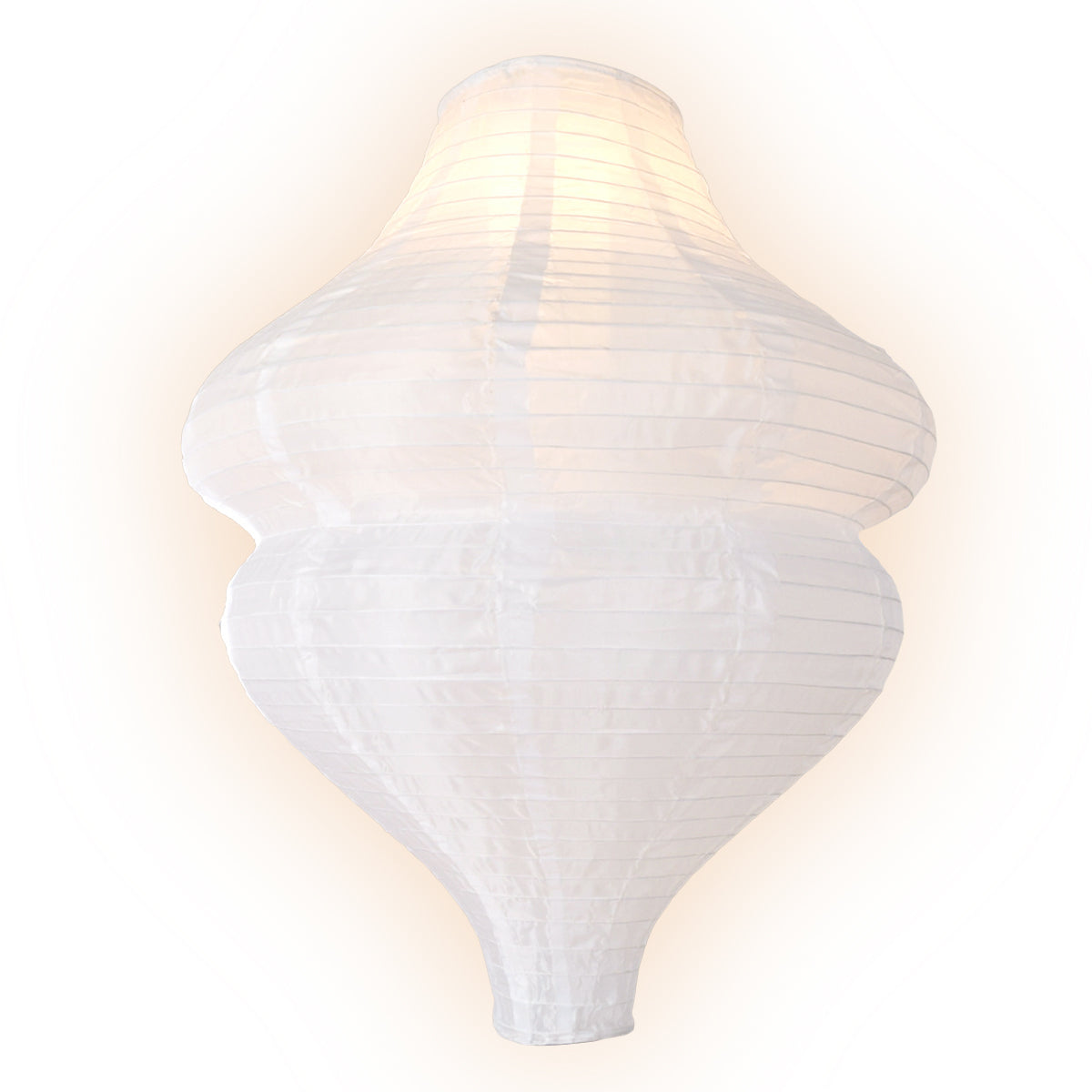 Jumbo White Beehive Unique Shaped Shimmering Nylon Lanterns, 24-inch x 30-inch (Value Packs)