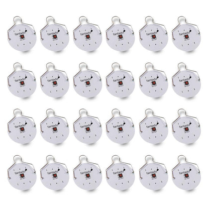 BULK PACK (24) OmniDisk Low Profile LED Hanging Light For Paper Lanterns, Cool White (Battery Powered) - PaperLanternStore.com - Paper Lanterns, Decor, Party Lights & More