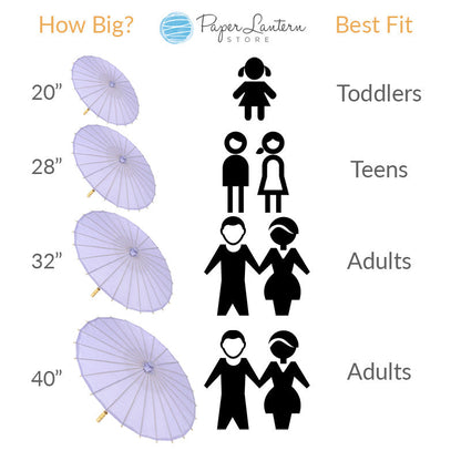 32 Inch Sky Blue Parasol Umbrella, Premium Nylon with Elegant Handle