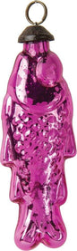 Mercury Glass Fish Ornament,  Small Fuchsia - PaperLanternStore.com - Paper Lanterns, Decor, Party Lights & More