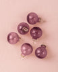 Purple Cassandra Mini Recycled Glass Ball Ornament, Set of 6 - PaperLanternStore.com - Paper Lanterns, Decor, Party Lights & More