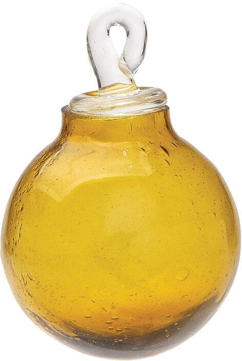 Root Beer Brown Cassandra Mini Recycled Glass Ball Ornament - PaperLanternStore.com - Paper Lanterns, Decor, Party Lights & More