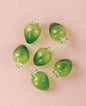 Light Green Raine Mini Recycled Glass Bulb Ornament, Set of 6 - PaperLanternStore.com - Paper Lanterns, Decor, Party Lights & More
