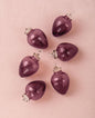 Purple Raine Mini Recycled Glass Bulb Ornament, Set of 6 - PaperLanternStore.com - Paper Lanterns, Decor, Party Lights & More