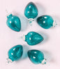 Teal Raine Mini Recycled Glass Bulb Ornament, Set of 6 - PaperLanternStore.com - Paper Lanterns, Decor, Party Lights & More