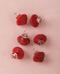 Chipotle Red Iris Mini Recycled Glass Bulb Ornament, Set of 6 - PaperLanternStore.com - Paper Lanterns, Decor, Party Lights & More