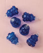 Cobalt Blue Bella Mini Recycled Glass Ornament, Set of 6 - PaperLanternStore.com - Paper Lanterns, Decor, Party Lights & More