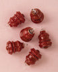 Chipotle Red Bella Mini Recycled Glass Ornament, Set of 6 - PaperLanternStore.com - Paper Lanterns, Decor, Party Lights & More