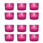 Fuchsia Pink Cleo Colored Glass Tealight Holder, Set of 12 - PaperLanternStore.com - Paper Lanterns, Decor, Party Lights & More